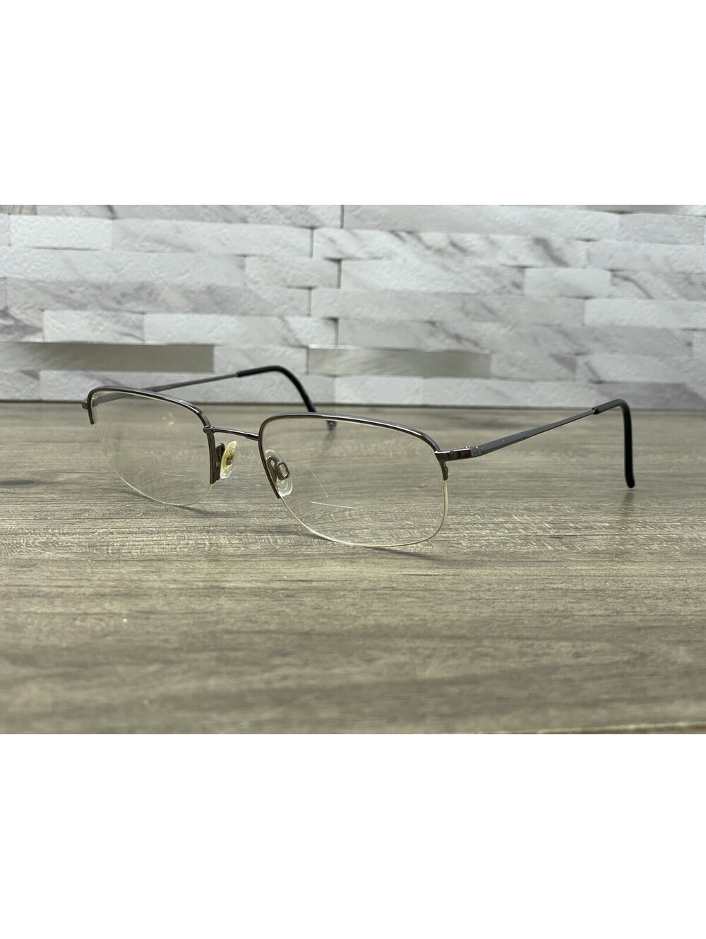 Marchon FLEXON 606 Designer Eyeglasses Gunmetal Titanium 54[]19-140 Half Rim